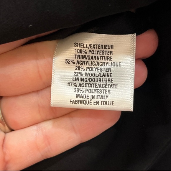 Altuzarra Women Black Evening Jacket Hook And Eye Closure Long Sleeve Size 40 M - Picture 9 of 12